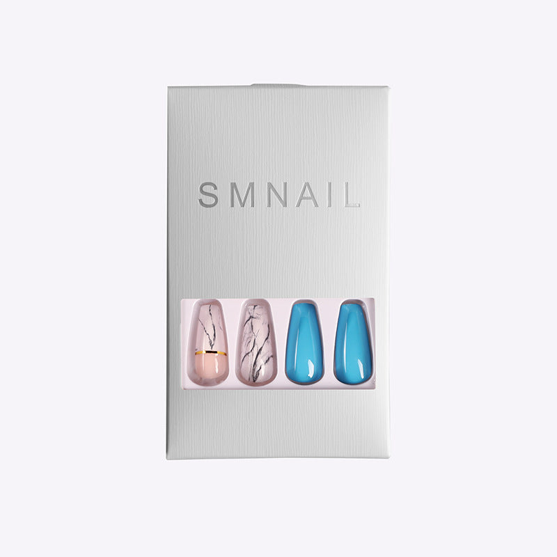 Ballet Coffin Fake Nails – Stylish Long False Nail Tips for Salon-Style Look