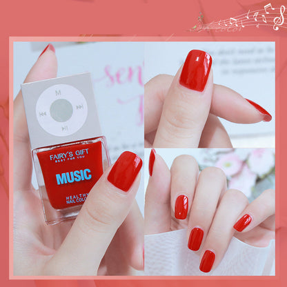 Cherry Color Nail Polish – Odorless, Baking-Free & Long-Lasting Non-Peelable Formula