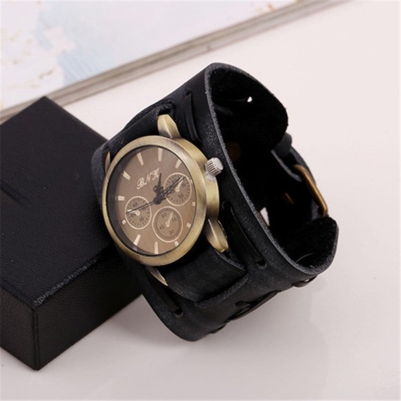 Retro Punk Leather Men’s Watch