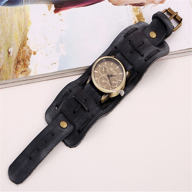 Retro Punk Leather Men’s Watch