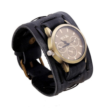 Retro Punk Leather Men’s Watch