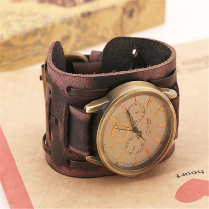 Retro Punk Leather Men’s Watch