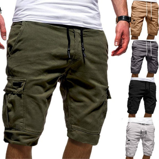 Men’s Cargo Jogger Shorts – Casual Military Workout Summer Wear