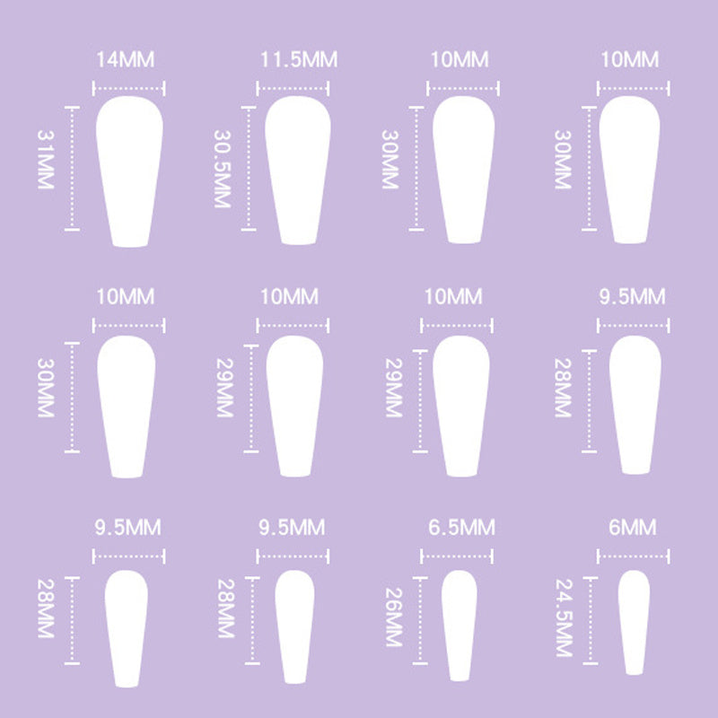 Detachable Press-On Nails – Finished Artistic Fake Nail Tips