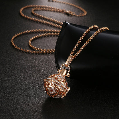 Fetal Education Perfume Necklace – Essential Oil Diffuser Pendant with Piano Beads for Pregnant Women