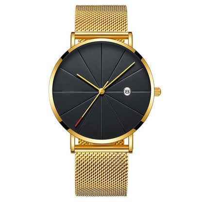 Thin Stainless Steel Men’s Quartz Watch