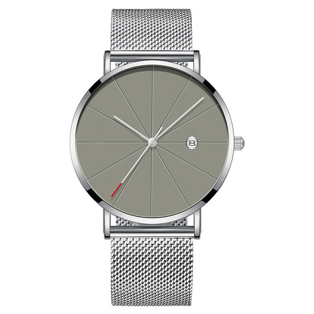 Thin Stainless Steel Men’s Quartz Watch