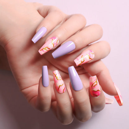 Ballet False Nails – Finished Press On Nails for Easy Wear & Stylish Manicure
