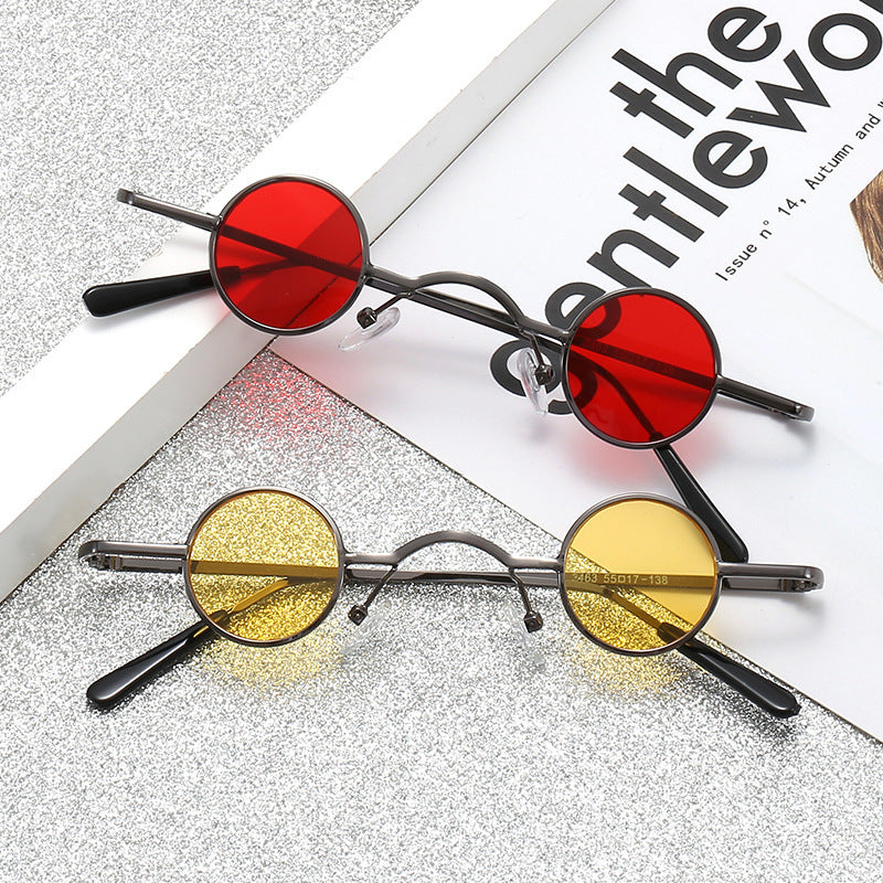 Super Small Round Retro Sunglasses – Hip Hop Style