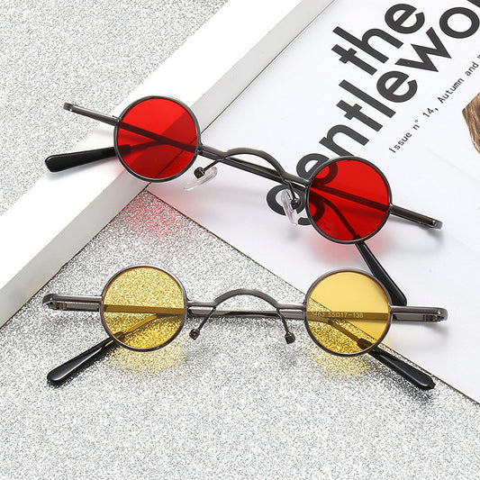 Super Small Round Retro Sunglasses – Hip Hop Style