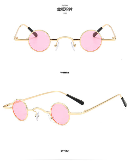 Super Small Round Retro Sunglasses – Hip Hop Style