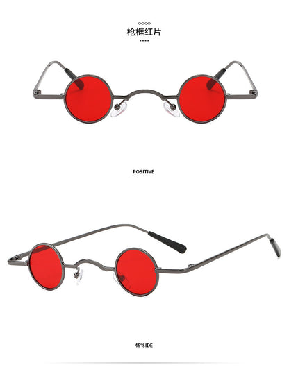 Super Small Round Retro Sunglasses – Hip Hop Style