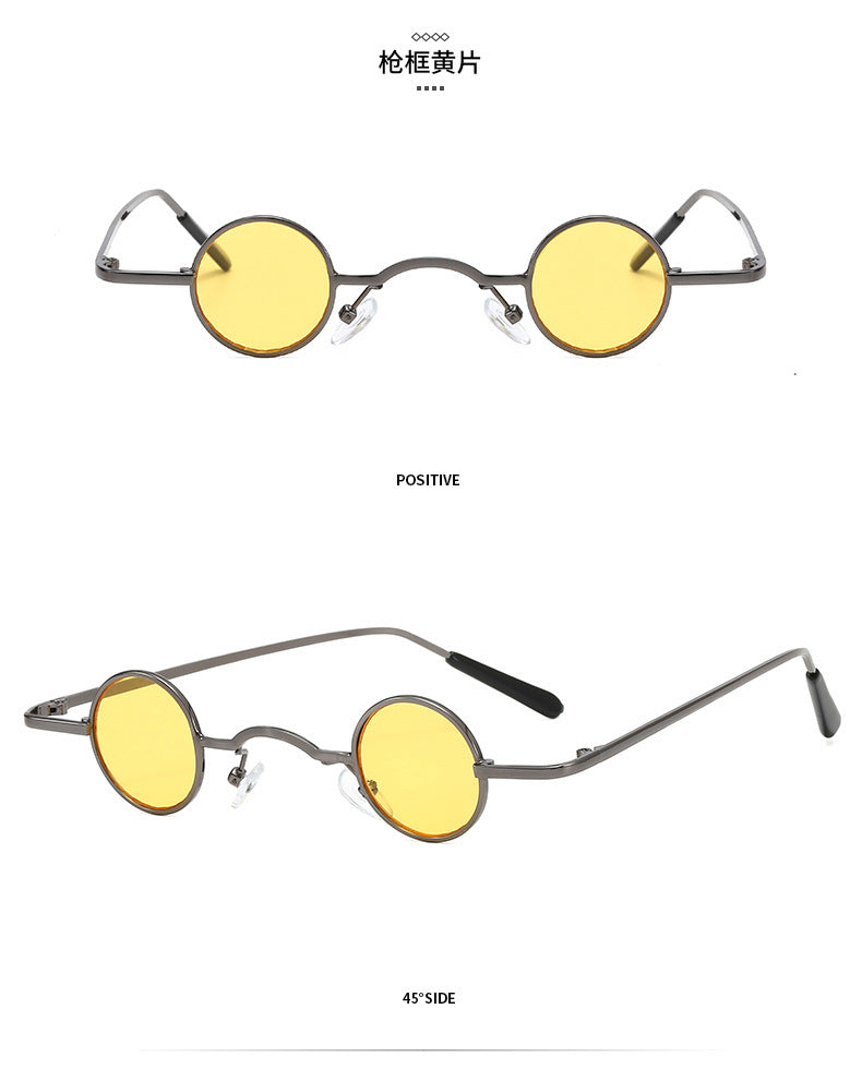 Super Small Round Retro Sunglasses – Hip Hop Style
