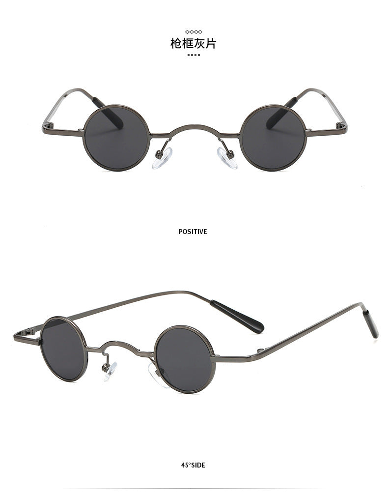 Super Small Round Retro Sunglasses – Hip Hop Style