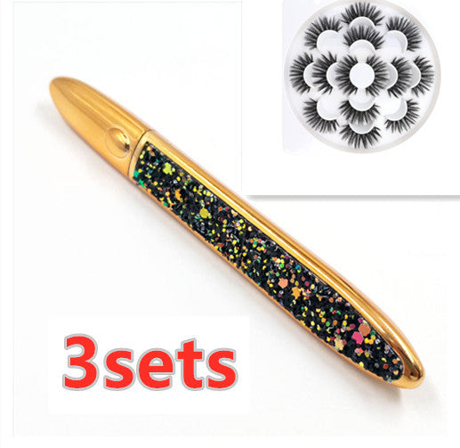 Self-Adhesive False Eyelashes with Multicolor Eyeliner – No Glue Needed