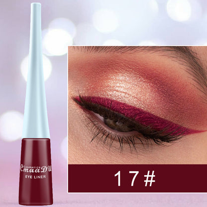 17 Color Matte & Glitter Liquid Eyeliner Set