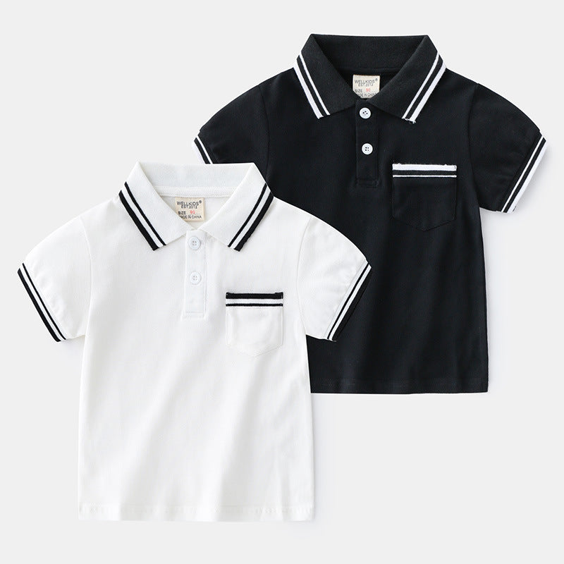 "Boys Polo T-Shirt Summer Casual Shirt for Kids"