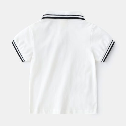 "Boys Polo T-Shirt Summer Casual Shirt for Kids"
