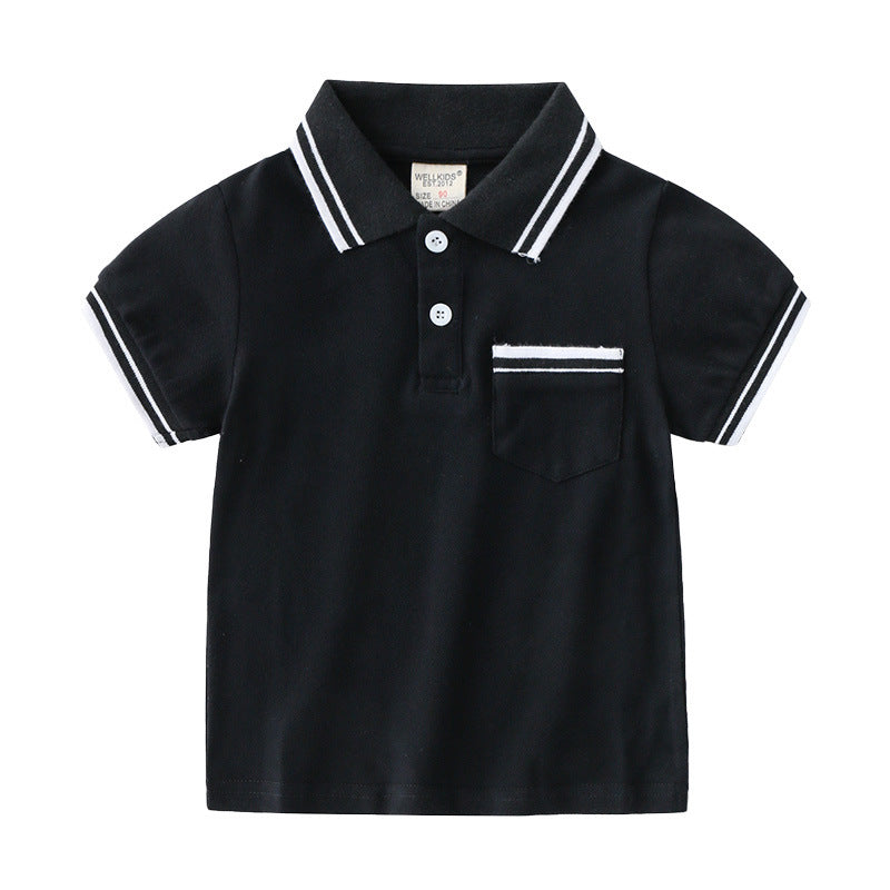 "Boys Polo T-Shirt Summer Casual Shirt for Kids"