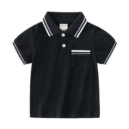 "Boys Polo T-Shirt Summer Casual Shirt for Kids"