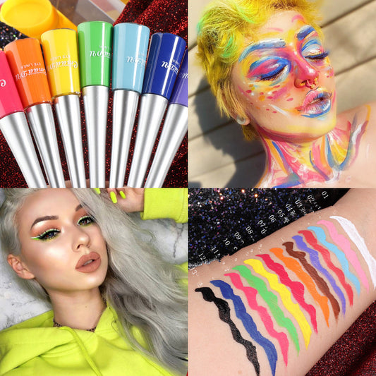 17 Color Matte & Glitter Liquid Eyeliner Set