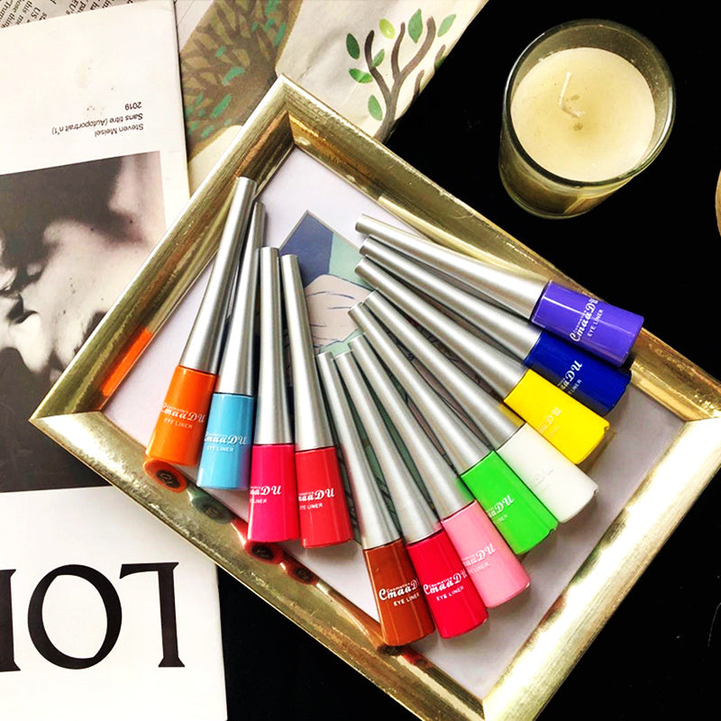 17 Color Matte & Glitter Liquid Eyeliner Set