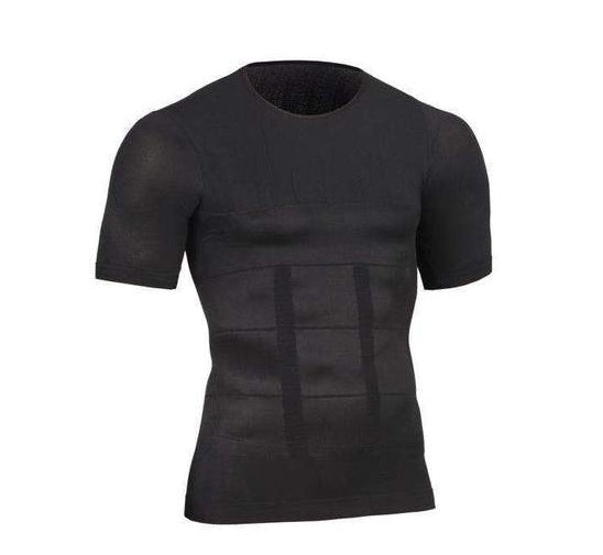 Men’s Chest Compression T-Shirt – Fitness Slimming Belly Buster Shirt