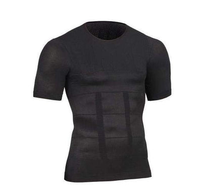 Men’s Chest Compression T-Shirt – Fitness Slimming Belly Buster Shirt