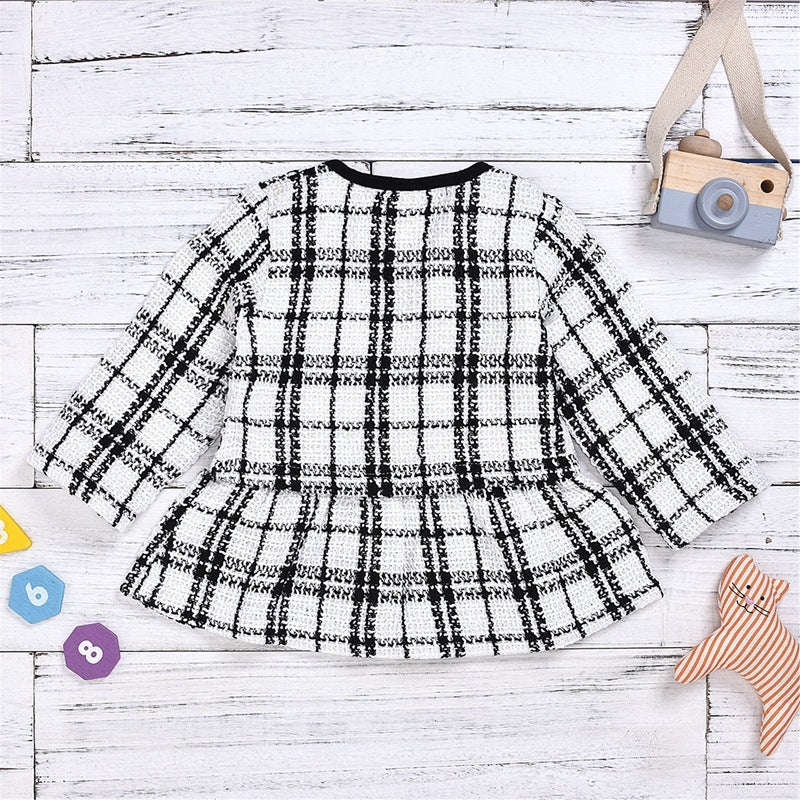 "Baby Girl 2-Piece Long Sleeve Dress Outfit Kids Suit"