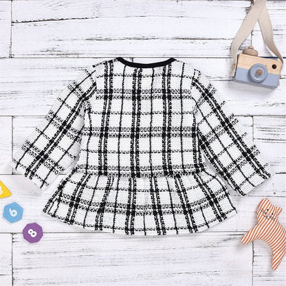 "Baby Girl 2-Piece Long Sleeve Dress Outfit Kids Suit"