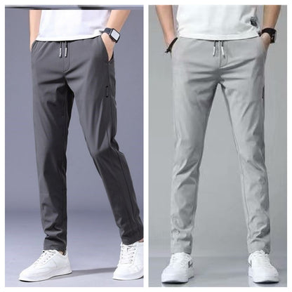 Men’s Drawstring Casual Pants – Loose Fit