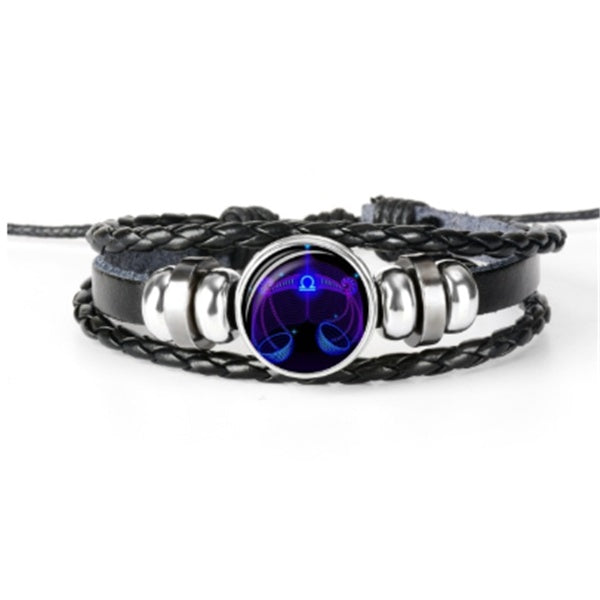 Zodiac Constellation Braided Bracelet – Unisex Jewelry