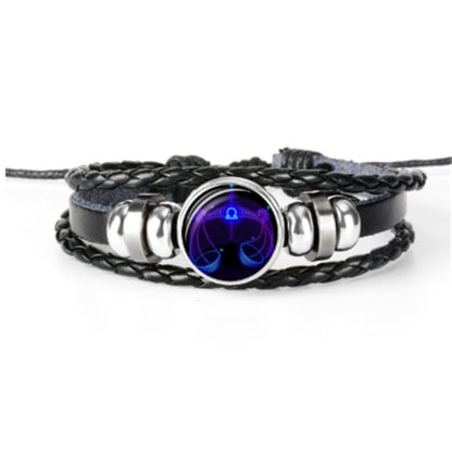 Zodiac Constellation Braided Bracelet – Unisex Jewelry