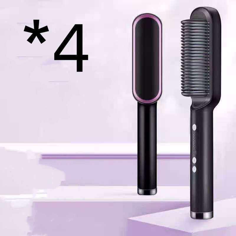 2-in-1 Hair Straightener & Curling Hot Comb – Electric Hair Brush