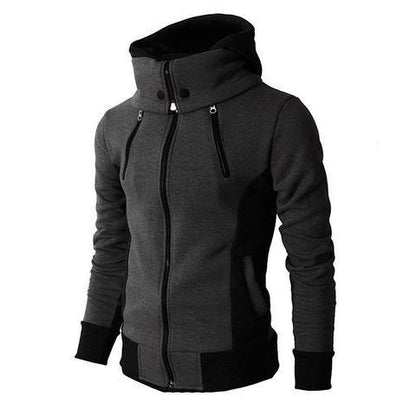 Men's Zip Up Hooded Jacket – Casual Slim Sports Sweatshirt