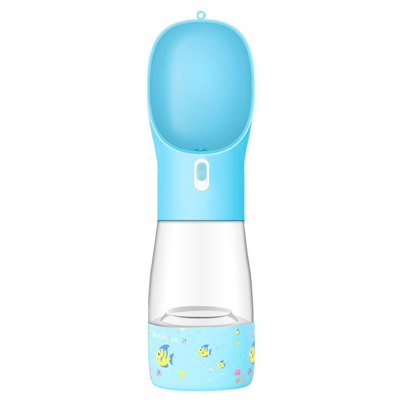 Portable Dog Water Bottle Feeder – Travel Pet Drinking & Food Bowl for Outdoor Use