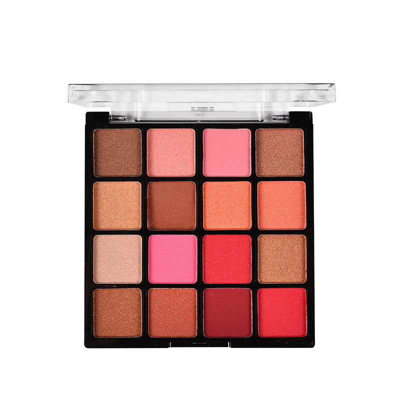 16-Color Pearlescent Eyeshadow Palette – Shimmer Makeup Kit