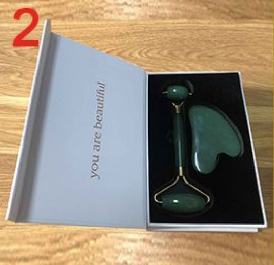 Jade Face Roller – Facial Massager for Tension Relief & Skin Care