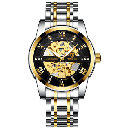 Men’s Fashion Automatic Mechanical Hollow Watch – Waterproof Design