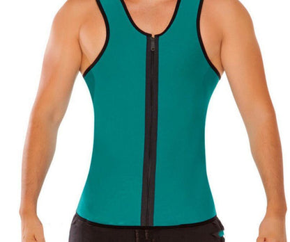Men’s Sports Rubber Vest – Compression Waist Trainer Corset for Fitness