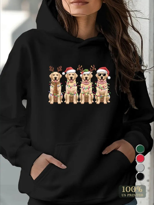 Women’s Golden Retriever Holiday Hoodie