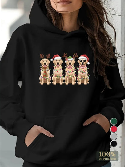 Women’s Golden Retriever Holiday Hoodie