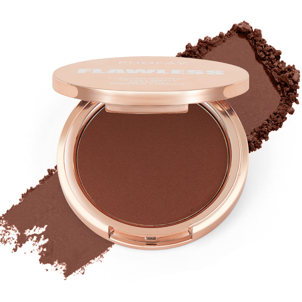 "PHOFAY Matte Setting Pressed Powder Makeup"