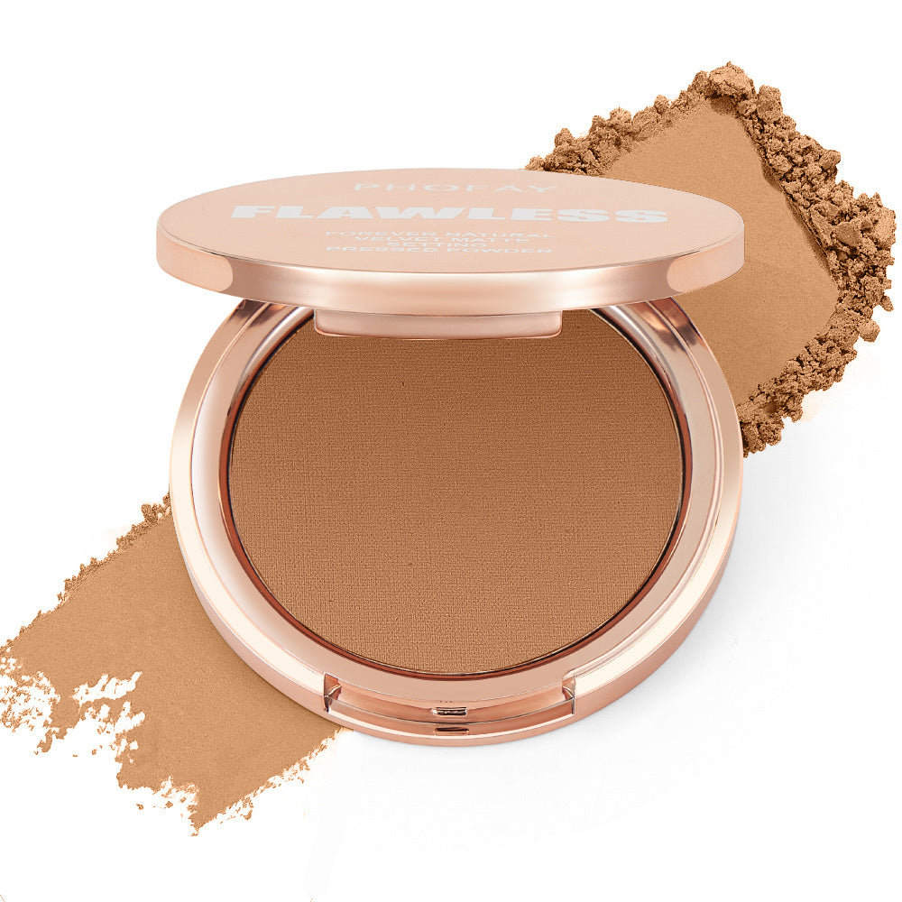 "PHOFAY Matte Setting Pressed Powder Makeup"