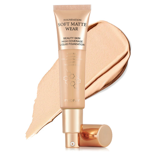 "PHOFAY Full Coverage Liquid Foundation Makeup"