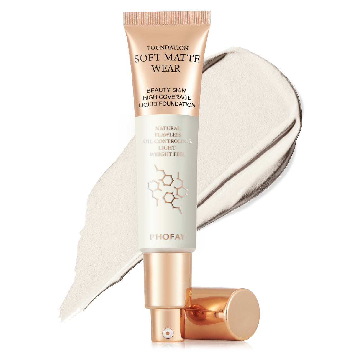 "PHOFAY Full Coverage Liquid Foundation Makeup"