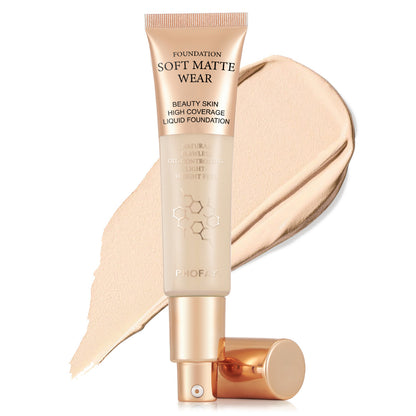 "PHOFAY Full Coverage Liquid Foundation Makeup"