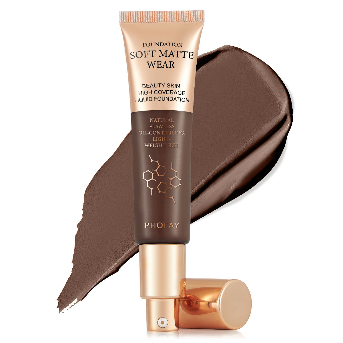 "PHOFAY Full Coverage Liquid Foundation Makeup"