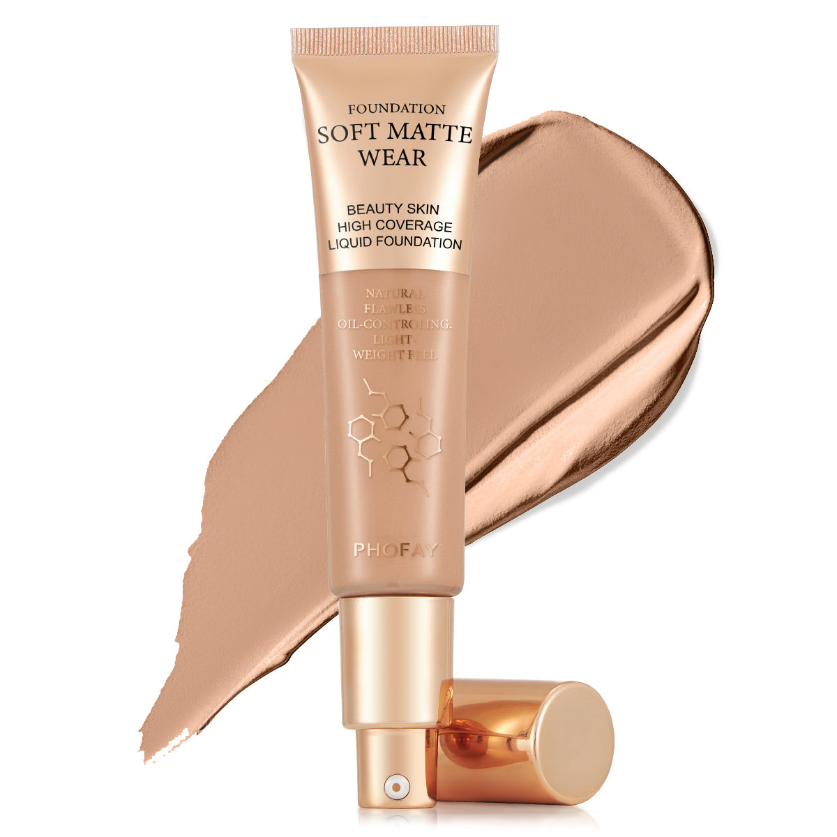 "PHOFAY Full Coverage Liquid Foundation Makeup"