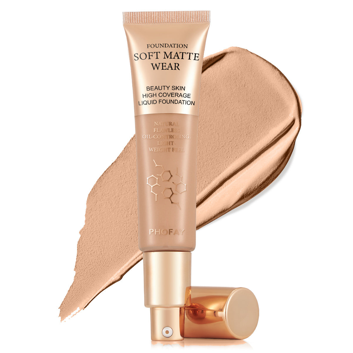 "PHOFAY Full Coverage Liquid Foundation Makeup"